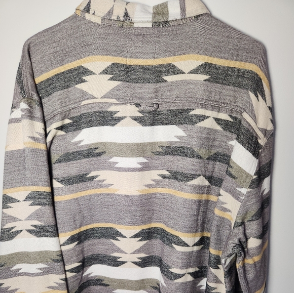 JUNK FOOD long sleeve button down shirt/shacket/ NWT /XXL/Aztec print - Picture 6 of 6